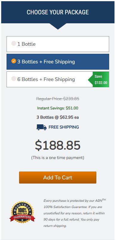 Advanced Vision Formula 3 bottle price
